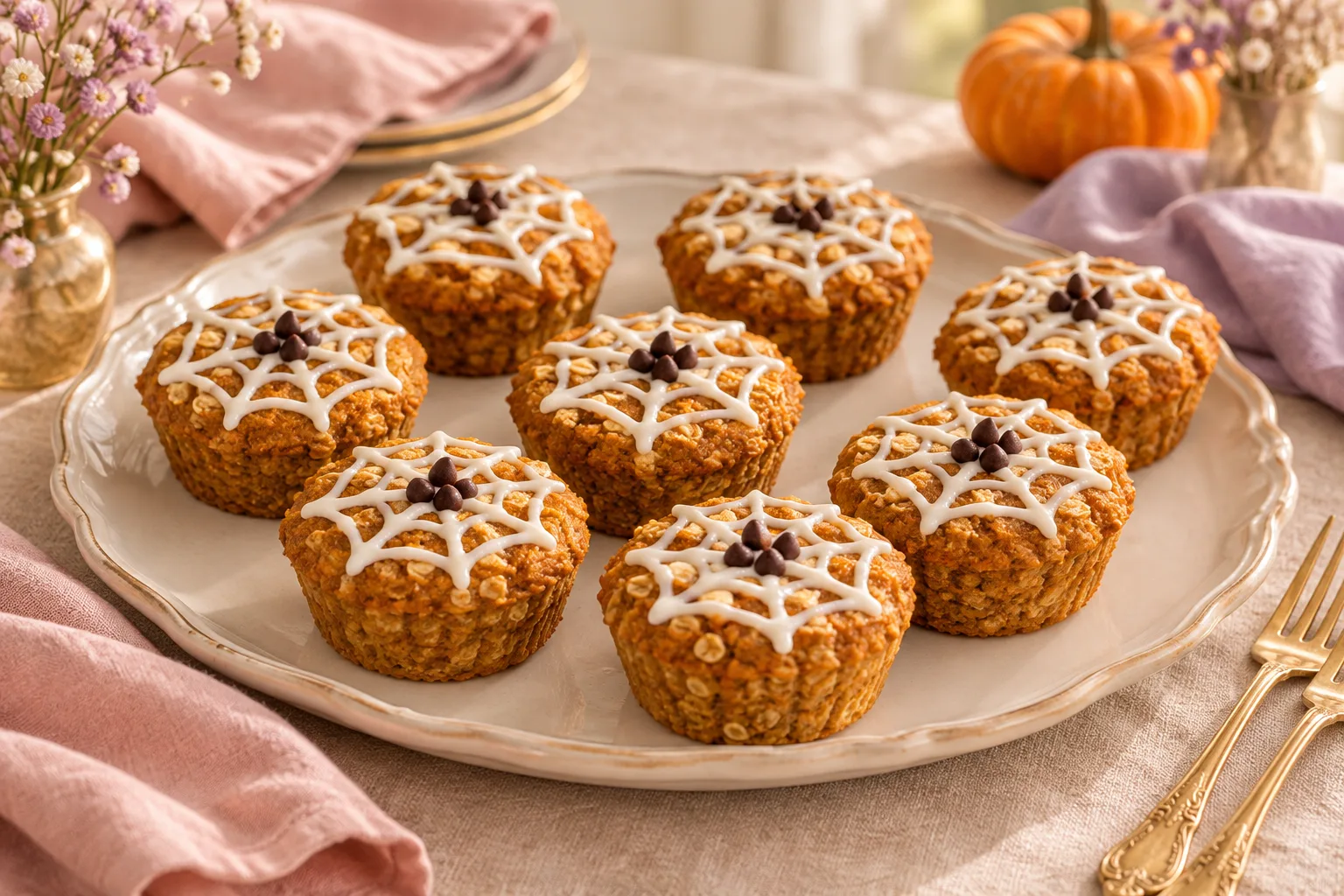 Sütőtökös pókhálómuffin
